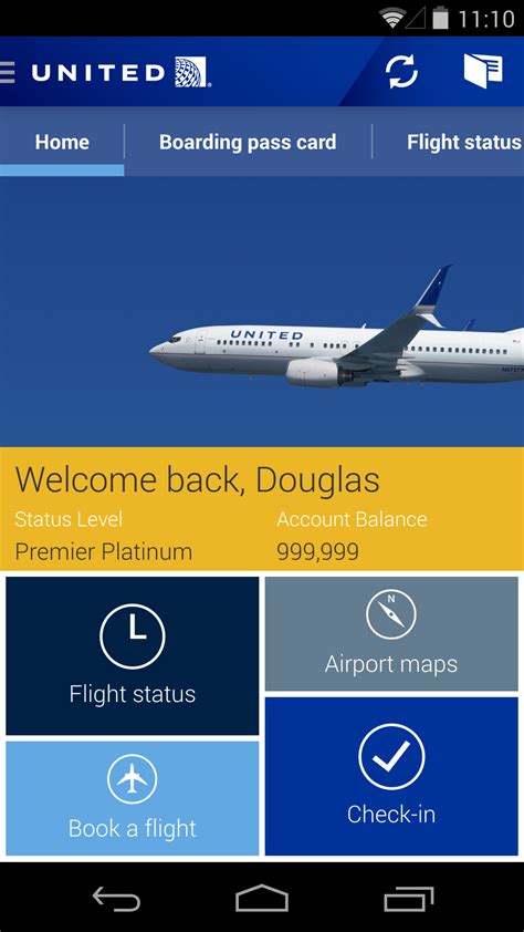 <b>Online check-in</b> lets you check in from your home or office and print your own boarding pass. . United airlines app download